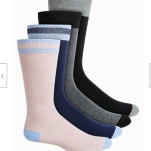 Men's Designer Dress Socks 4 Pack Novelty Bar III